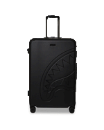 SPRAYGROUND® LUGGAGE REALITY CHECK SHARKNAUTICS HARDSHELL FULL-SIZE JETBLACK LUGGAGE (GUNMETAL HARDWARE)