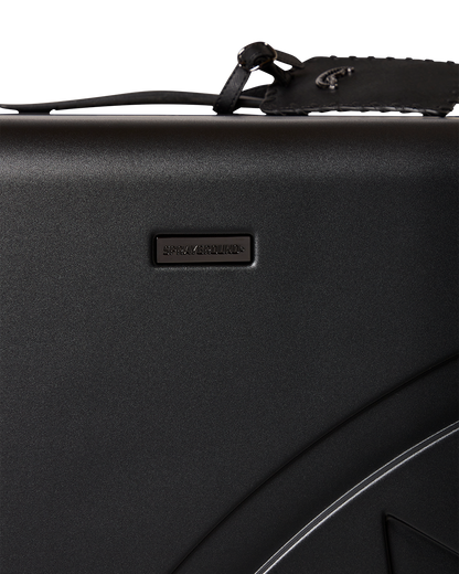 SPRAYGROUND® LUGGAGE REALITY CHECK SHARKNAUTICS HARDSHELL FULL-SIZE JETBLACK LUGGAGE (GUNMETAL HARDWARE)