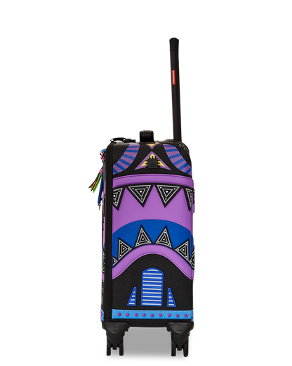 SPRAYGROUND® LUGGAGE AFRICAN INTELLIGENCE 12 BROOKLYN & BEYOND CARRY-ON LUGGAGE - SANDFLOWER COLLAB