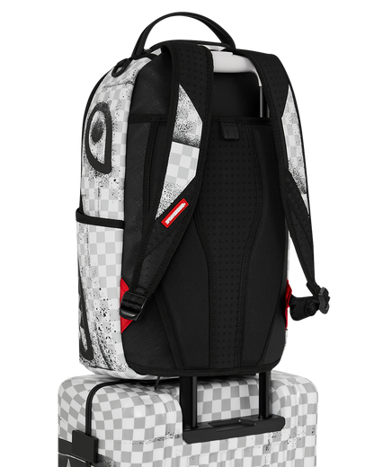 SPRAYGROUND® LUGGAGE BLACK STENCIL SHARK CARRY-ON LUGGAGE