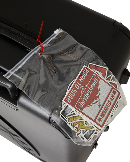 SPRAYGROUND® LUGGAGE CARGO PATCHES SHARKITECTURE FULL-SIZE LUGGAGE