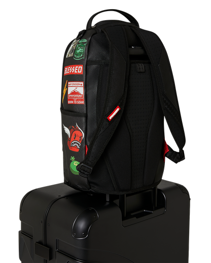 SPRAYGROUND® LUGGAGE CARGO PATCHES SHARKITECTURE FULL-SIZE LUGGAGE