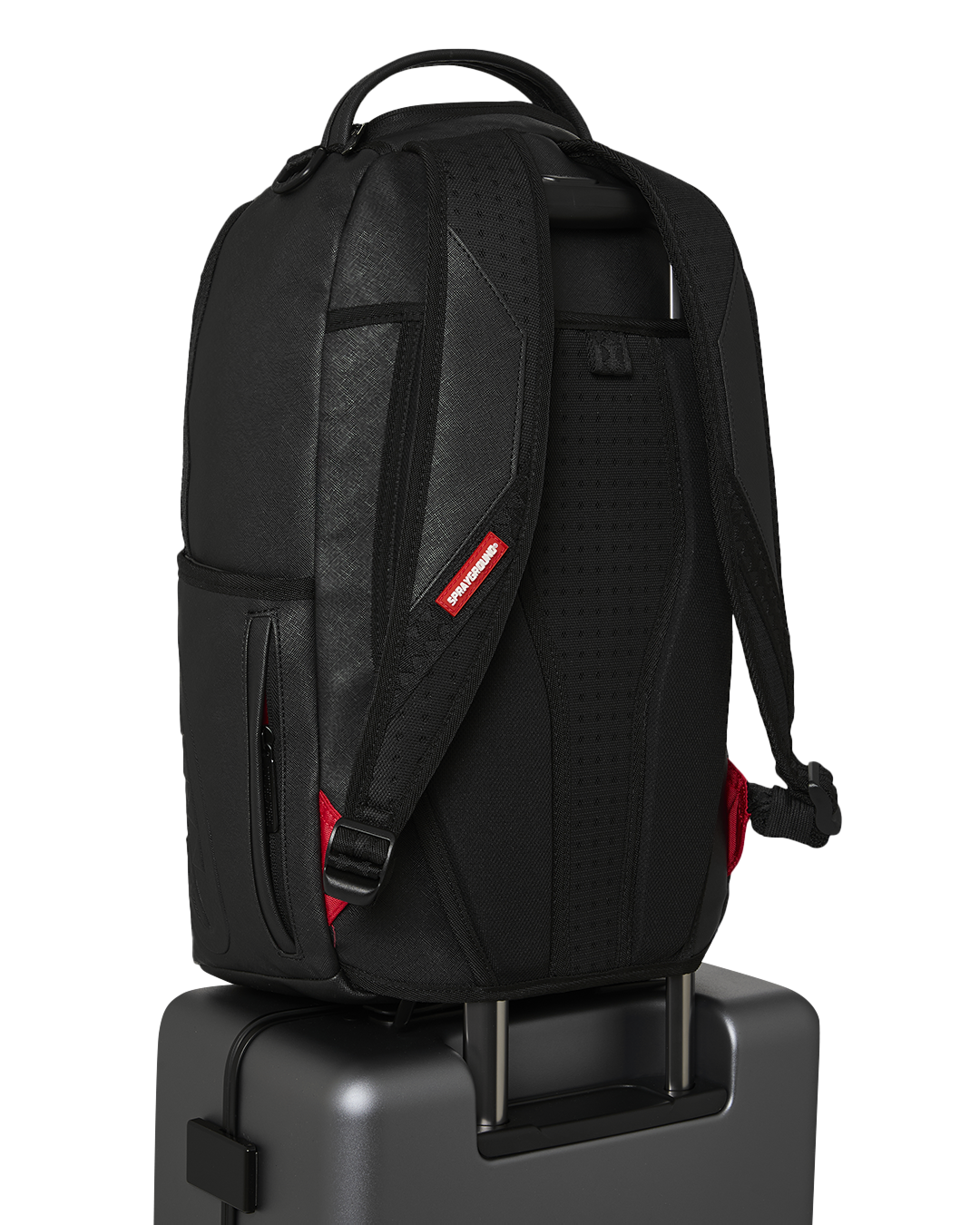 SPRAYGROUND® LUGGAGE MONEYBEAR MOGUL GUNMETAL CARRY-ON LUGGAGE