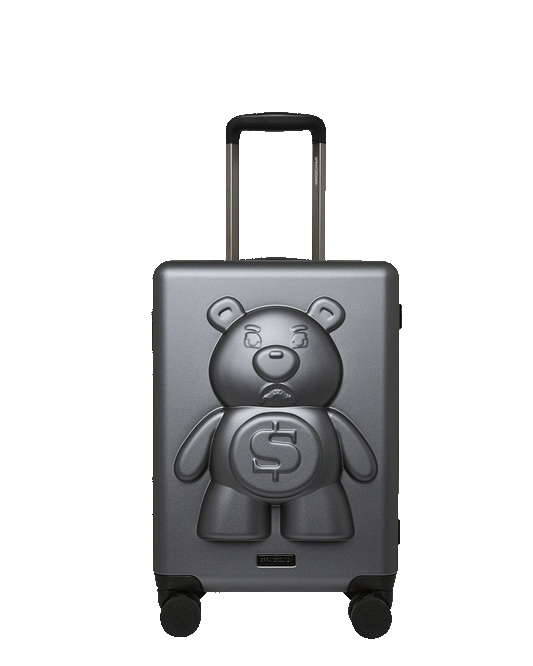 SPRAYGROUND® LUGGAGE MONEYBEAR MOGUL GUNMETAL CARRY-ON LUGGAGE