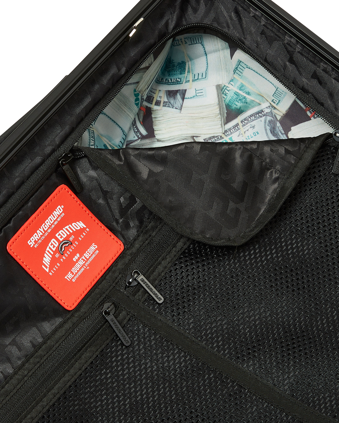 SPRAYGROUND® LUGGAGE SHARK SLASH CARRY-ON LUGGAGE