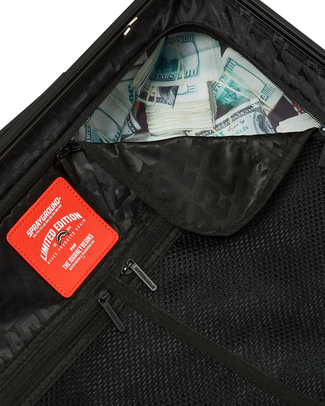 SPRAYGROUND® LUGGAGE SHARKS IN PARIS GRIN & GRIND CARRY-ON LUGGAGE