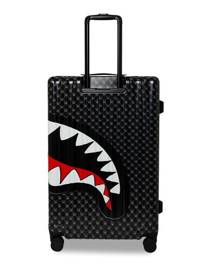 SPRAYGROUND® LUGGAGE SHARKS IN PARIS WTF BUBBLY BLACK CHECK FULL-SIZE LUGGAGE