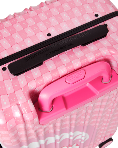 SPRAYGROUND® LUGGAGE SHINOBI SHARKS IN PARIS (PINK) CARRY-ON LUGGAGE