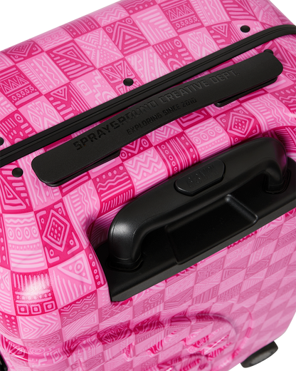 SPRAYGROUND® LUGGAGE A.I. AFRICAN INTELLIGENCE THE SUNSET RESET CARRY ON LUGGAGE - SANDFLOWER COLLAB