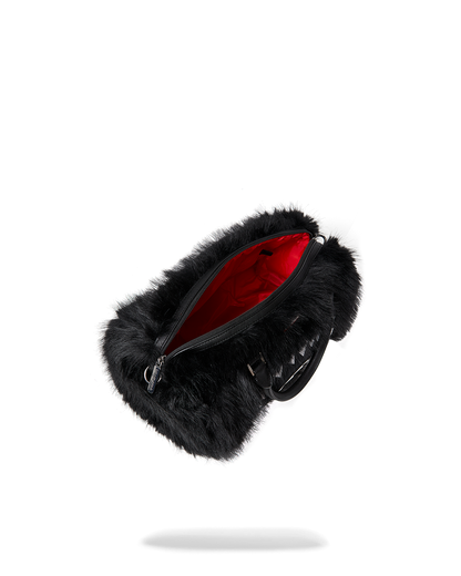 SPRAYGROUND® DUFFLE FUR CRAY BLACK MINI DUFFLE