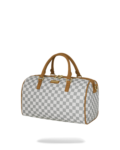 SPRAYGROUND® DUFFLE GRAFF EMBOSSED CREAM CHECK MINI DUFFLE