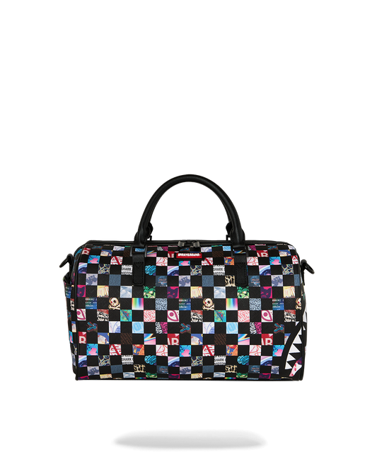SPRAYGROUND® MINI DUFFLE CRAZY CHECK MINI DUFFLE