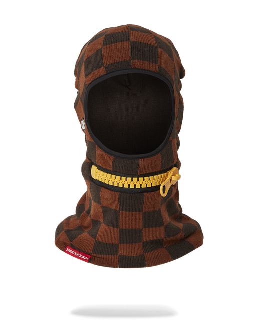 SPRAYGROUND® SKI MASK GOLD ZIPPER MOUTH SKI MASK