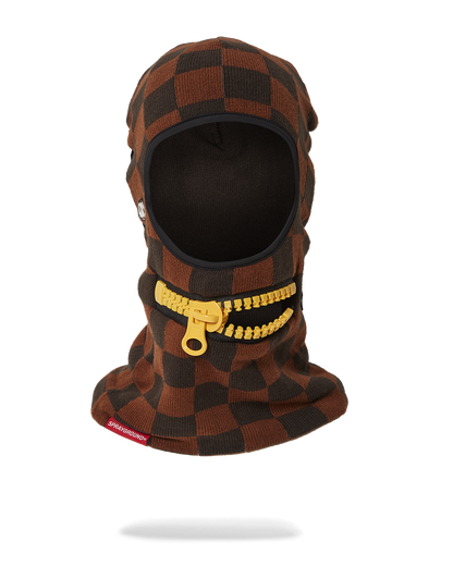 SPRAYGROUND® SKI MASK GOLD ZIPPER MOUTH SKI MASK