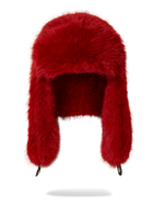 SPRAYGROUND® HAT SKY HIGH SEEKERS ARCTIC RED FUR TRAPPER HAT