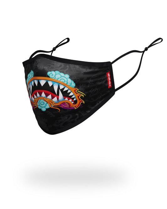 SPRAYGROUND® FASHION MASK ADULT DRAGON SHARK FORM FITTING FACE MASK