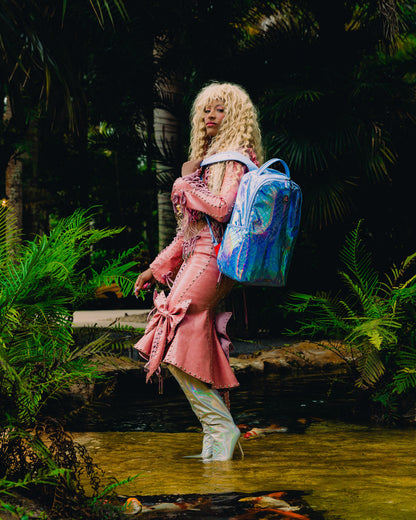 SPRAYGROUND® BACKPACK A.I. AFRICAN INTELLIGENCE THE OCEAN WITHIN BACKPACK - SANDFLOWER COLLAB