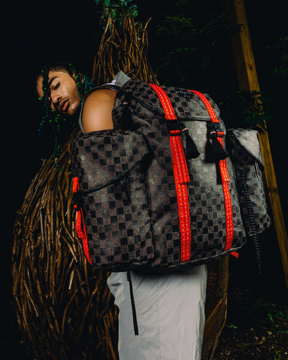 SPRAYGROUND® BACKPACK A.I. AFRICAN INTELLIGENCE MIDNIGHT MAGIC BACKPACK - SANDFLOWER COLLAB