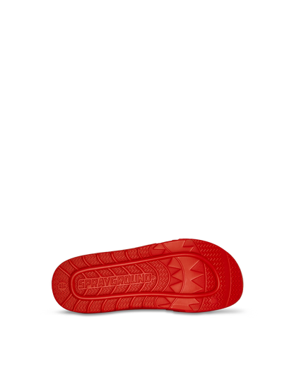 SPRAYGROUND® FOOTWEAR SHARKSLIDE: RED