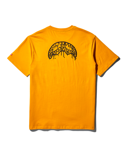 SPRAYGROUND® APPAREL GARFIELD CAT STRATCH GRAPHIC T-SHIRT (ORANGE)