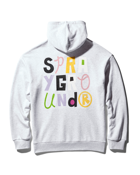 SPRAYGROUND® APPAREL SPONGEBOB CREW SHARK HOODIE (LIGHT GREY)