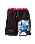 SPRAYGROUND® SWIM DRAGON WAVE CORTO SWIM TRUNKS (BLACK)
