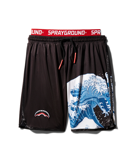 SPRAYGROUND® SWIM DRAGON WAVE CORTO SWIM TRUNKS (BLACK)