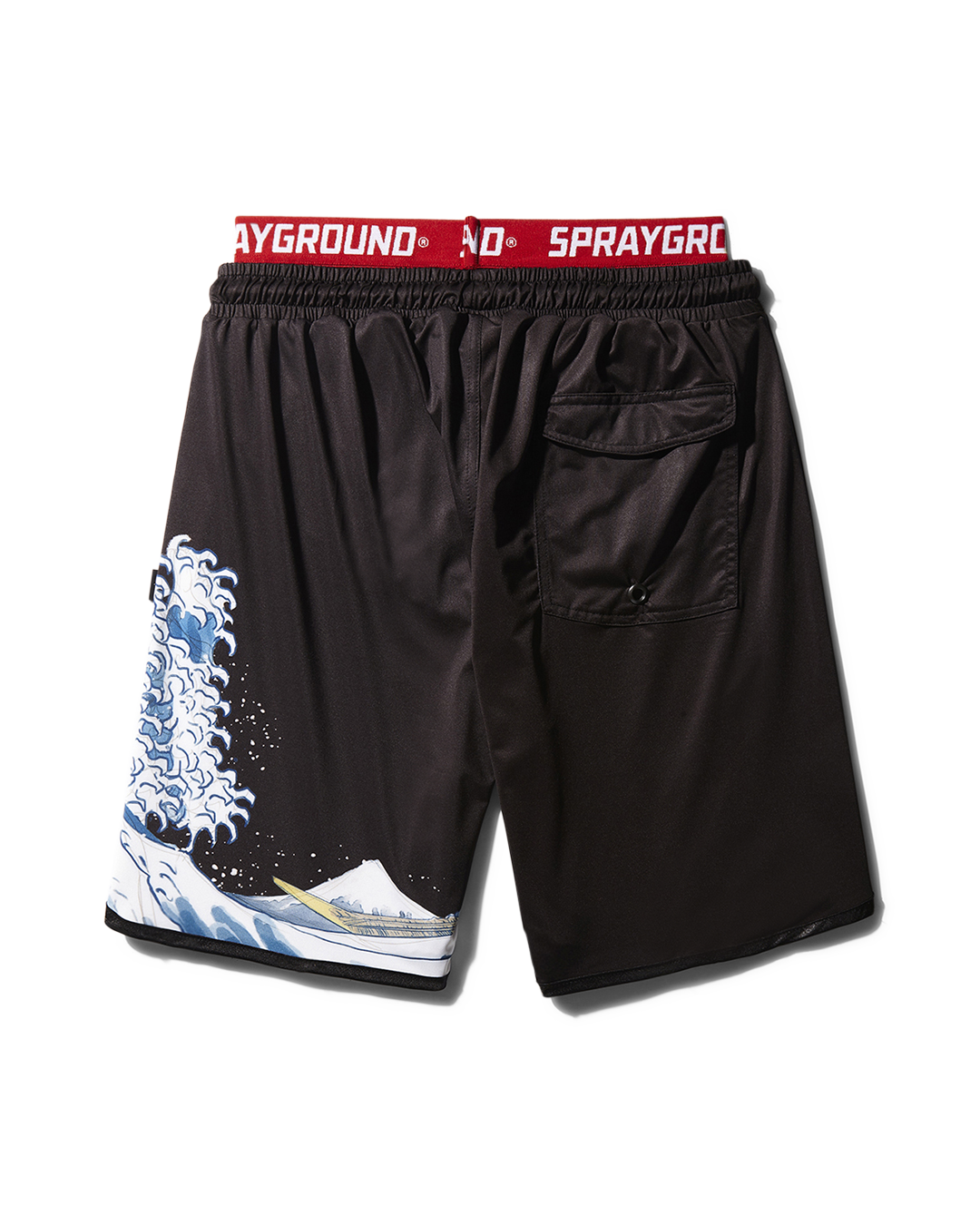 SPRAYGROUND® SWIM DRAGON WAVE CORTO SWIM TRUNKS (BLACK)