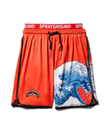 SPRAYGROUND® SWIM JAPAN WAVE CORTO SWIM TRUNKS (RED)