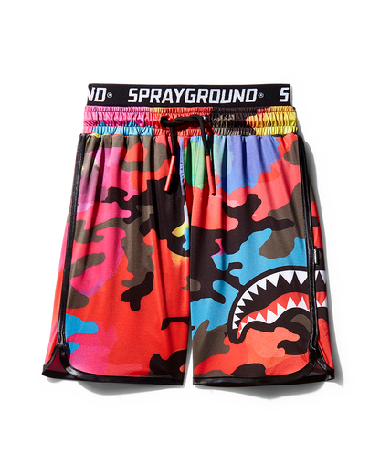 SPRAYGROUND® SWIM KIDS CAMOBURST SWIM TRUNKS