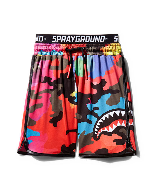 SPRAYGROUND® SWIM KIDS CAMOBURST SWIM TRUNKS