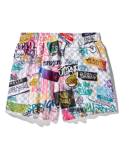 SPRAYGROUND® SWIM CREATE ANOTHER DAY SWIM SHORTS