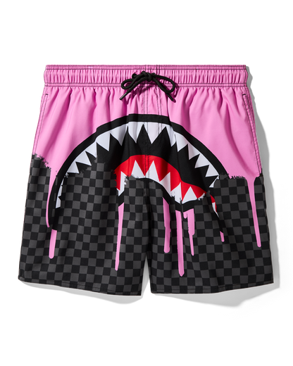 SPRAYGROUND® SWIM PINK PAINT DRIPS SWIM SHORT