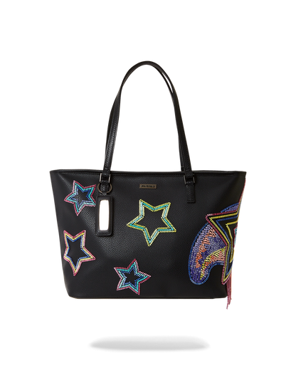 SPRAYGROUND® TOTE STAR RACER A.I.7 SANDFLOWER COLLAB BEADED TOTE