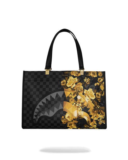 SPRAYGROUND® TOTE GOLD FLORAL REMIX TORTUGA TOTE