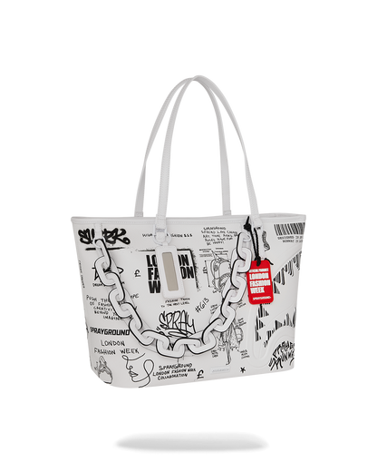 SPRAYGROUND® TOTE LFW SKETCHED BLACK AND WHITE TOTE