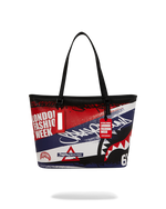 SPRAYGROUND® TOTE LFW RED WHITE BLUE GRAFFITI TOTE