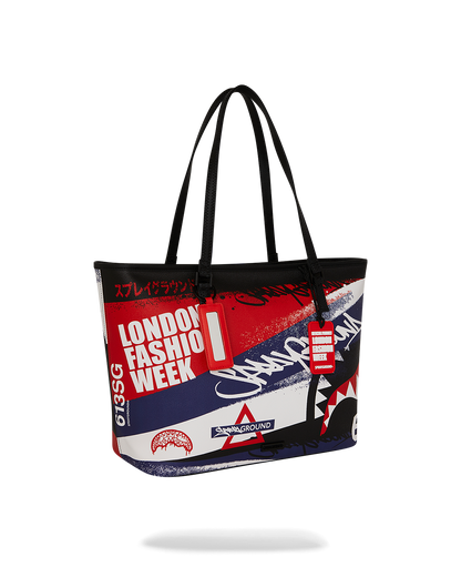 SPRAYGROUND® TOTE LFW RED WHITE BLUE GRAFFITI TOTE