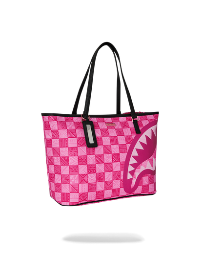 SPRAYGROUND® TOTE A.I. AFRICAN INTELLIGENCE THE SUNSET RESET TOTE - SANDFLOWER COLLAB
