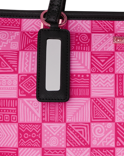 SPRAYGROUND® TOTE A.I. AFRICAN INTELLIGENCE THE SUNSET RESET TOTE - SANDFLOWER COLLAB
