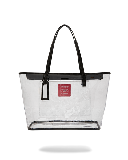 SPRAYGROUND® TOTE DRIP CHECK FULLY CLEAR TOTE