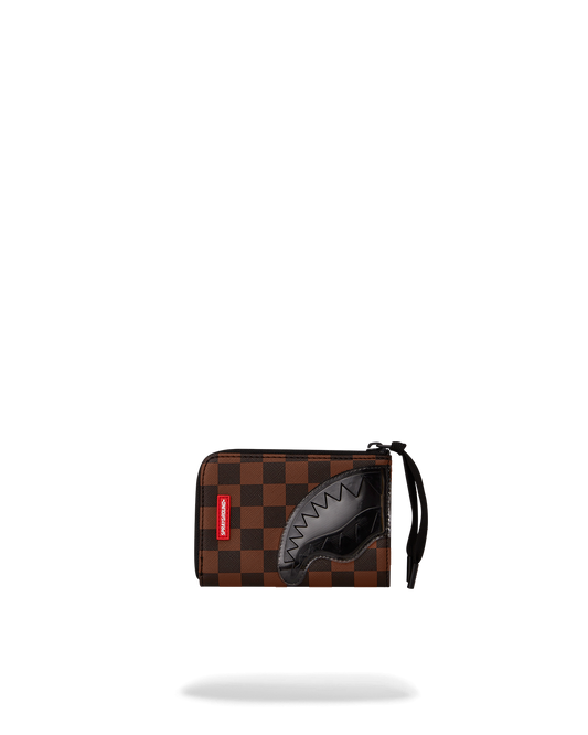 SPRAYGROUND® WALLET SHARKS IN PARIS CLEAR FOR TAKEOFF ZIP-OUT WALLET