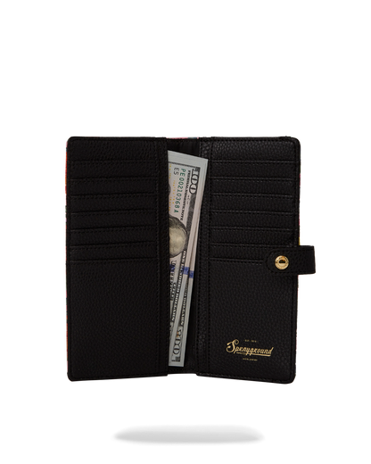 SPRAYGROUND® WALLET HUMMINGBIRD SHARK PRECISION LONG SINGLE-FOLD WALLET