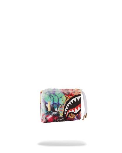 SPRAYGROUND® WALLET GRAFFITI FAUX FUR WALLET