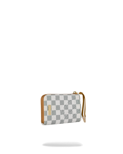 SPRAYGROUND® WALLET GRAFF EMBOSSED CREAM CHECK WALLET