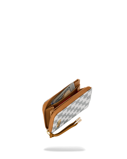 SPRAYGROUND® WALLET GRAFF EMBOSSED CREAM CHECK WALLET