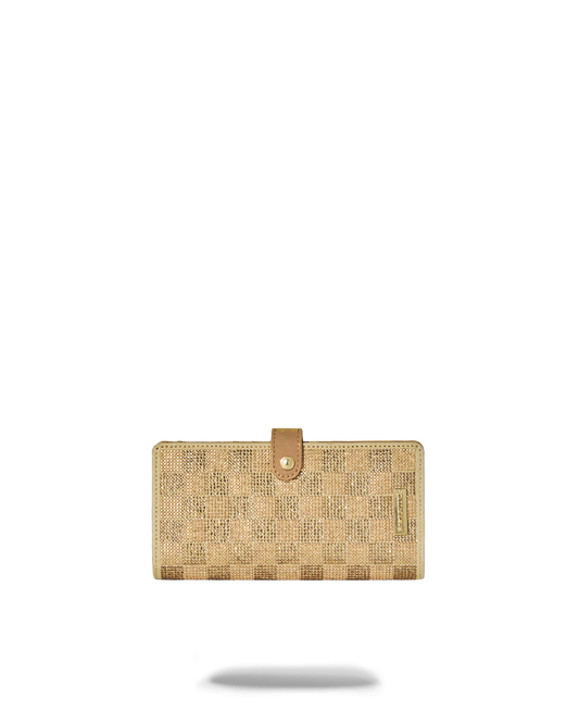 SPRAYGROUND® WALLET 2 TONE GOLD TRINITY SINGLE FOLD WALLET