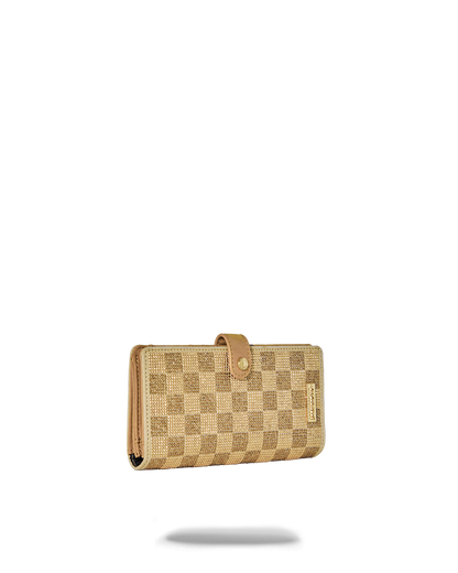 SPRAYGROUND® WALLET 2 TONE GOLD TRINITY SINGLE FOLD WALLET