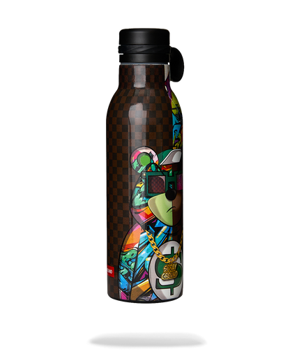 SPRAYGROUND® WATER BOTTLE MONEYBEAR SPLIT CHECK WATER BOTTLE