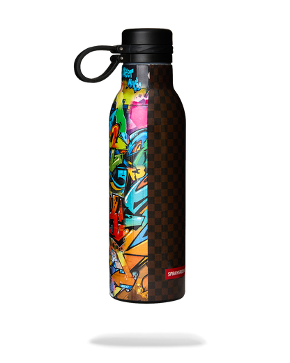 SPRAYGROUND® WATER BOTTLE MONEYBEAR SPLIT CHECK WATER BOTTLE
